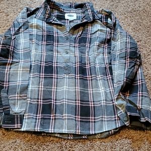 Old Navy Half Button Flannel